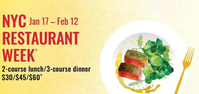 NYC Restaurant Week 2023 - January : Menus, Dates