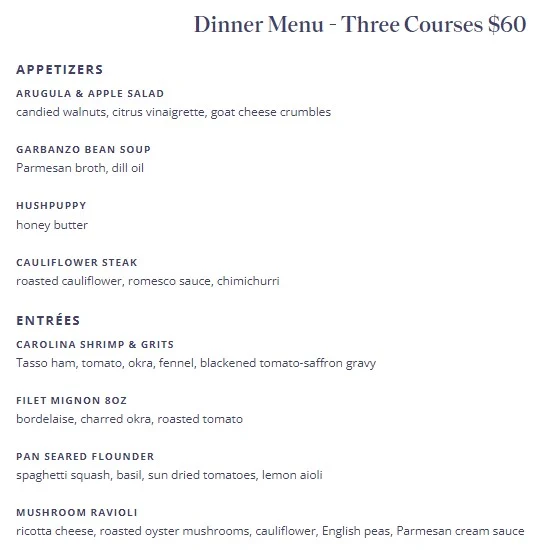 Restaurant Week South Carolina 2023