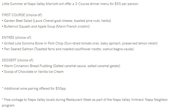 Napa Valley Restaurant Week 2023: Dates, Highlights