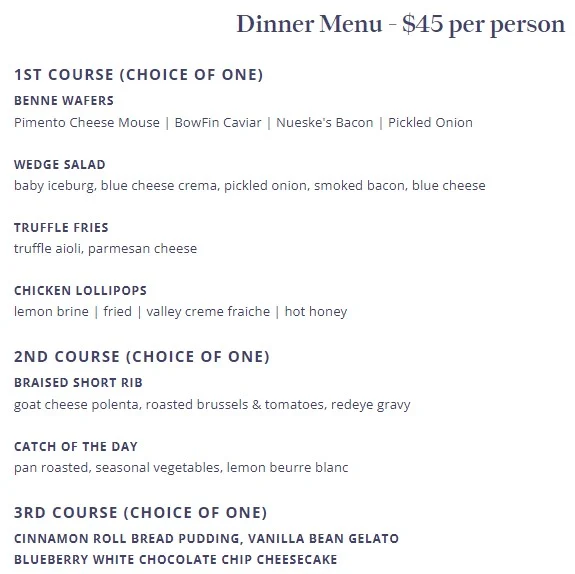 Restaurant Week South Carolina 2023