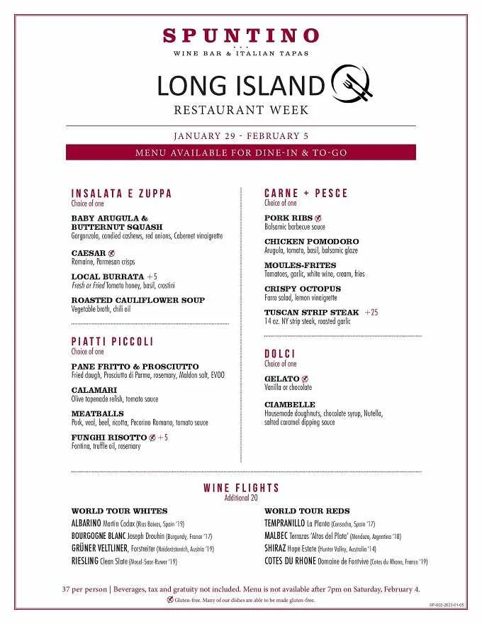 Long Island Restaurant Week 2023