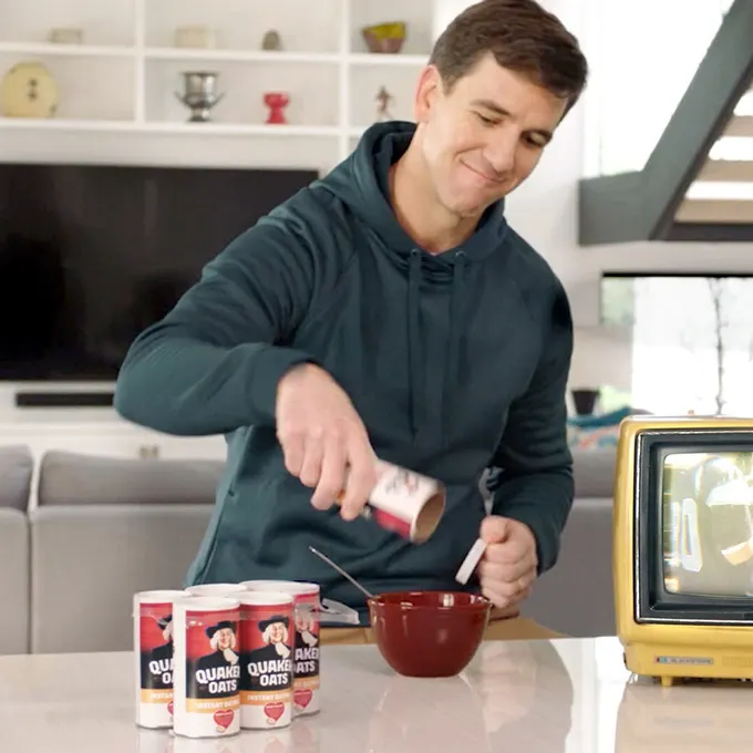Quaker Teams Up with NFL Legend Eli Manning for Comical TikTok Campaign Encouraging Fans to Share How They "Pregrain" Before The Big Game for a Chance to Win Tickets to Super Bowl LVIII in Las Vegas