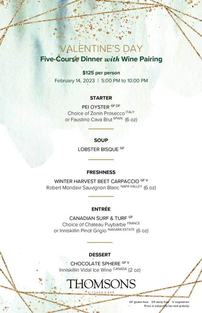 Valentine’s Day Calgary 2023 Restaurants, Romantic Things to Do