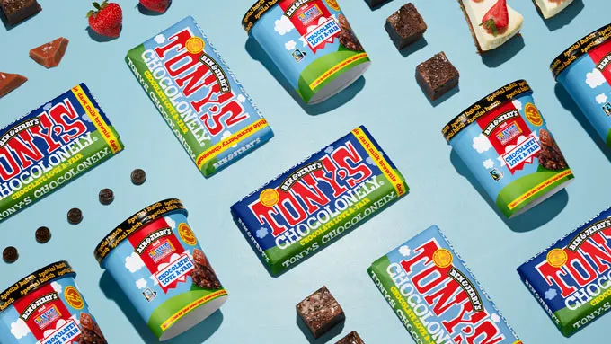 Tony's Chocolonely and Ben & Jerry's launch new limited-edition chocolate bars and ice cream flavor to celebrate their impact-driven "Chocolate Love A-Fair"