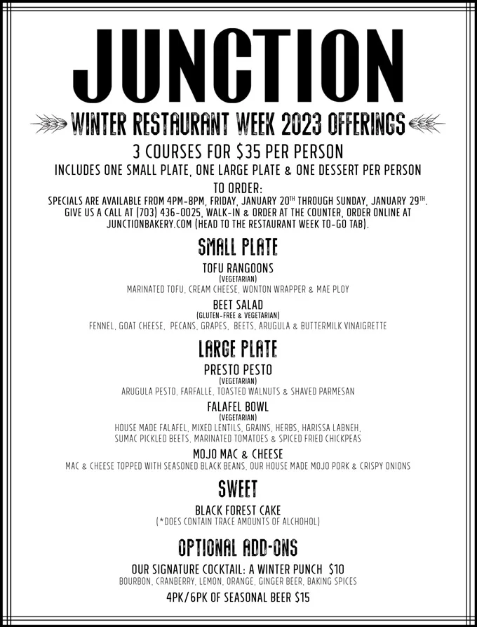 Alexandria Restaurant Week 2023