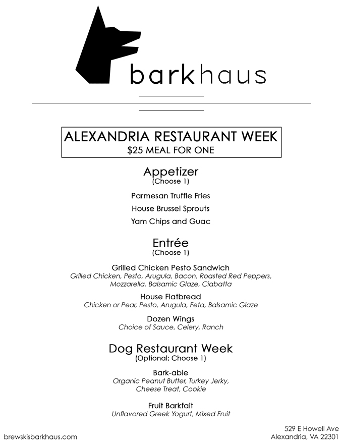 Alexandria Restaurant Week 2023