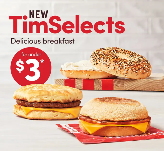 Tim Horton's New Breakfast Sandwiches - Foodgressing