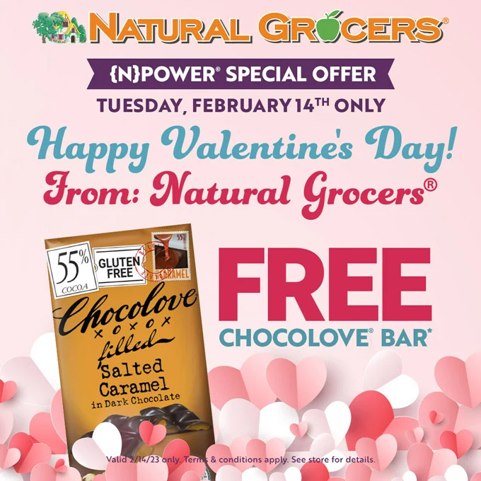Celebrate Valentine's Day with Hot Deals from Natural Grocers