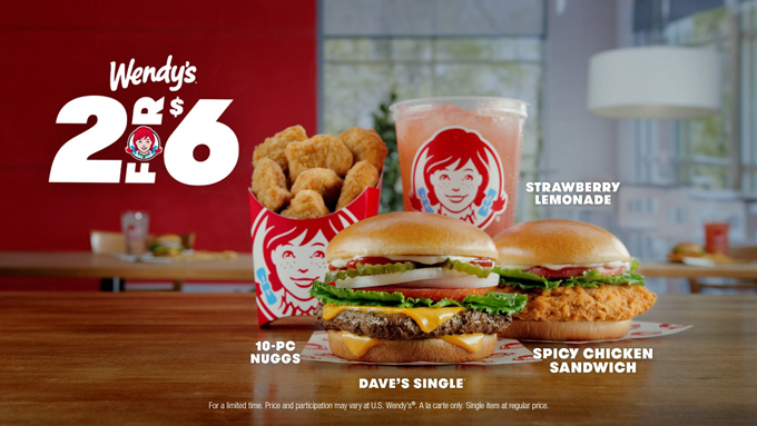 Wendy's Unveils Craveable 2 For $6 Deal On 2/6