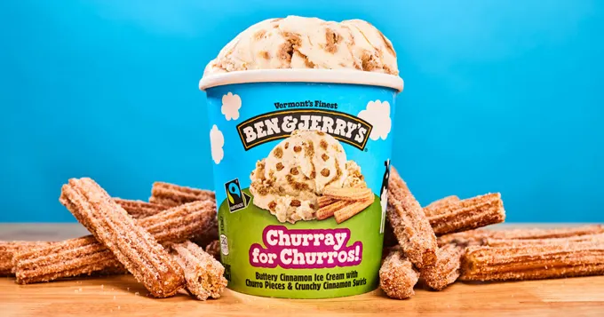 New Ben & Jerry's Churray for Churros! Is a Cinnamon Celebration
