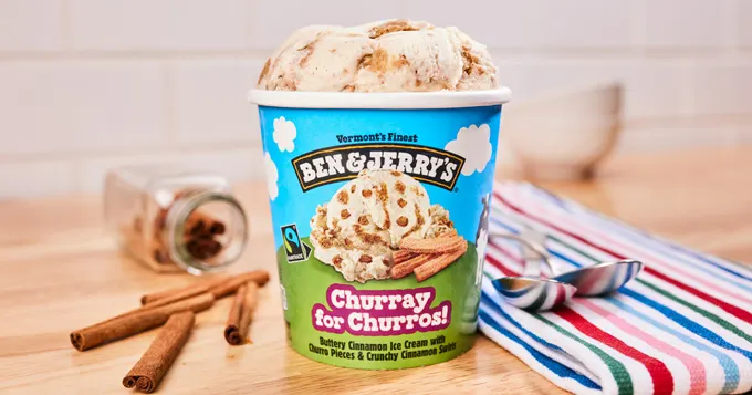 New Ben & Jerry's Churray for Churros! Is a Cinnamon Celebration