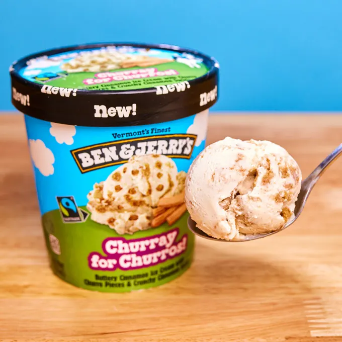 New Ben & Jerry's Churray for Churros! Is a Cinnamon Celebration
