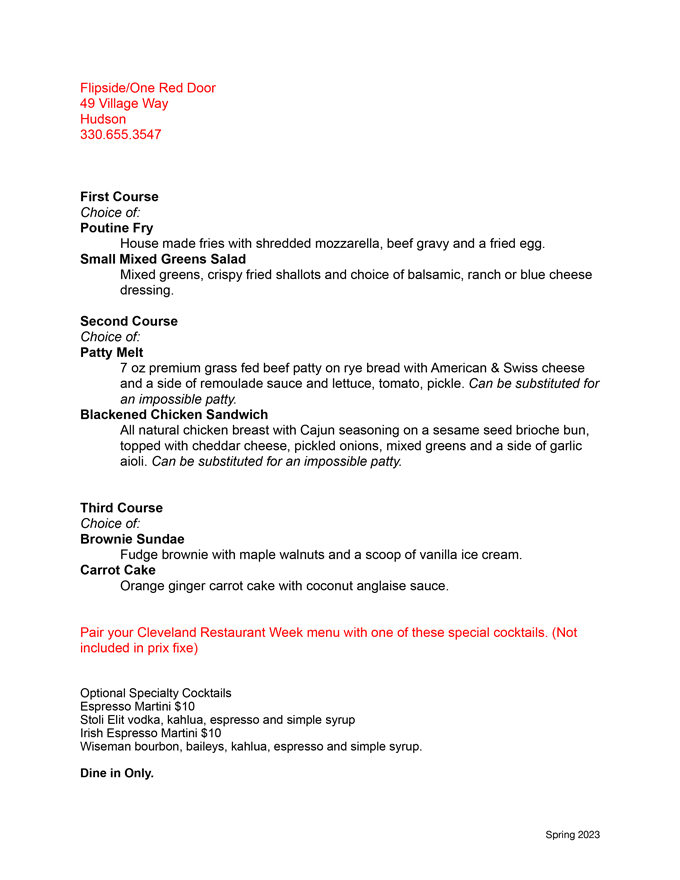 Cleveland Restaurant Week 2023 Ohio: Menus, Dates