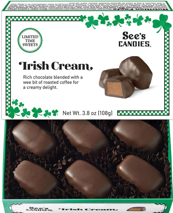 See's Candies St. Patrick's Day 2023 Lineup