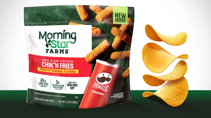 Morningstar Farms And Pringles Combine Iconic Flavors In First-Of-Its-Kind Plant-Based Chik'N Fries