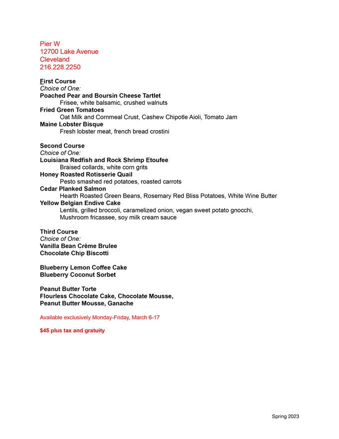 Cleveland Restaurant Week 2023 Ohio: Menus, Dates