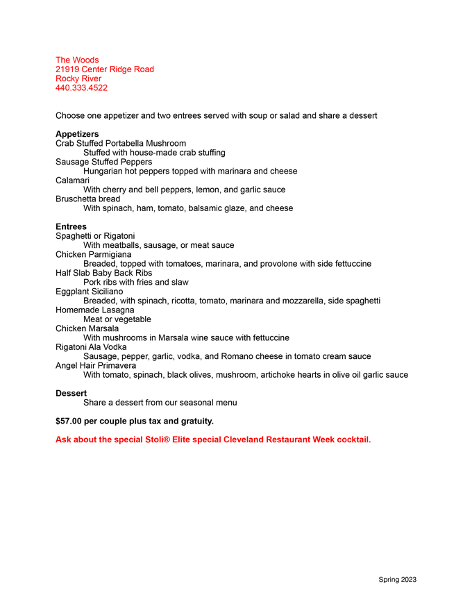 Cleveland Restaurant Week 2023 Ohio: Menus, Dates