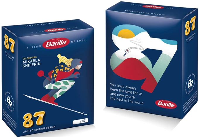Barilla Honors Mikaela Shiffrin with Limited-Edition Pasta Pack