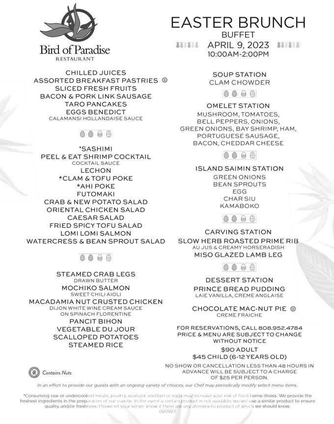 Easter Honolulu 2023 Brunch, Restaurants, Things to Do