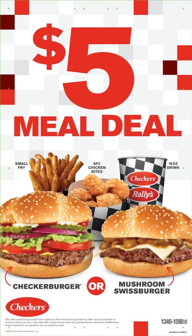 Checkers & Rally's New $5 Meal Deal