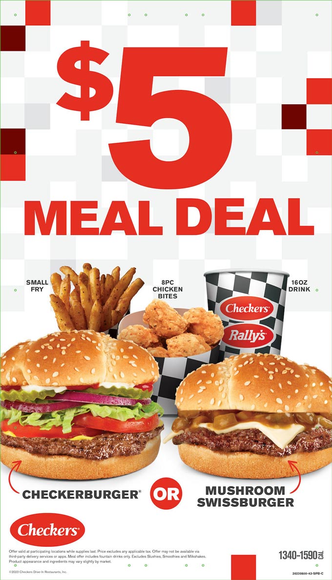 Checkers Rally s New 5 Meal Deal