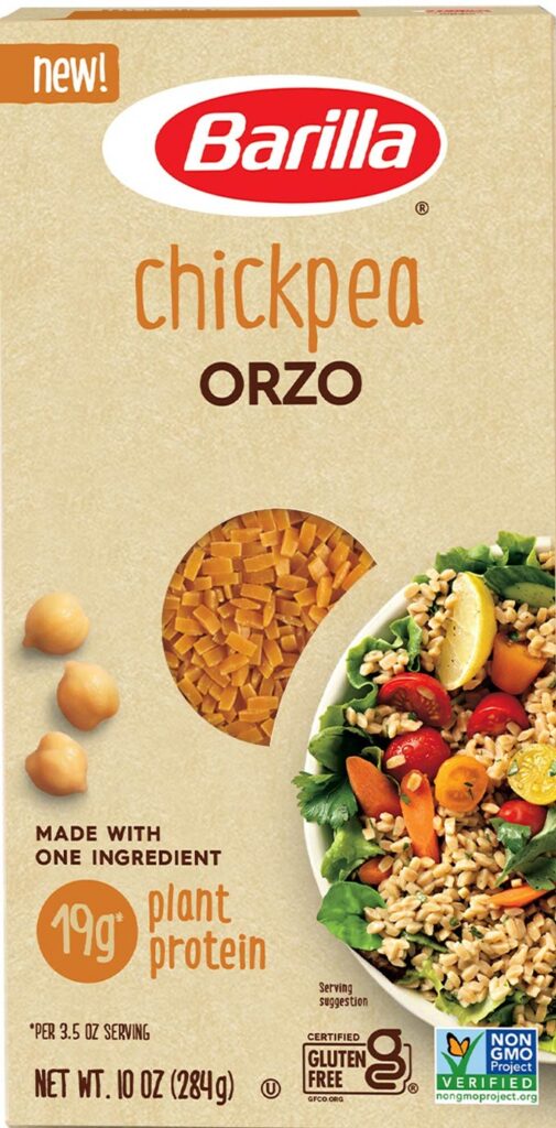 Barilla Expands Chickpea Pasta Offerings with Orzo