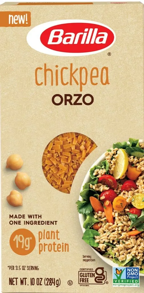 Barilla Expands Chickpea Pasta Offerings with Versatile Orzo Shape