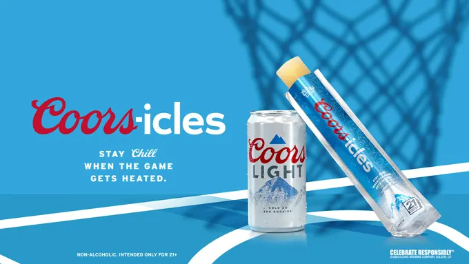 Coors Light Introduces New Beer-Flavored Coors-Icles To Bring The Chill When College Basketball Heats Up