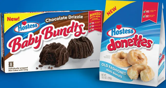 Hostess Brands Brings Joy to the Breakfast Table with New Hostess Donettes Old Fashioned Mini Donuts and Hostess Chocolate Drizzle Baby Bundts