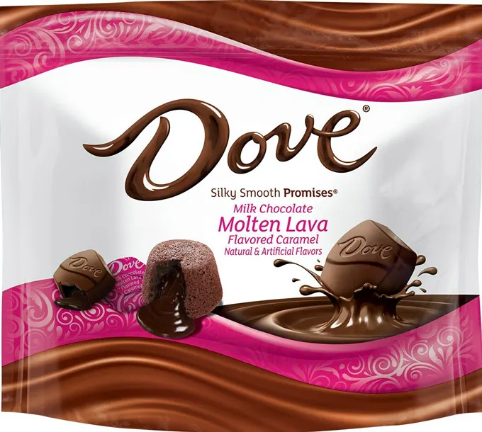 Dove Chocolate Releases New Innovation, Milk Chocolate Molten Lava Caramel Promises