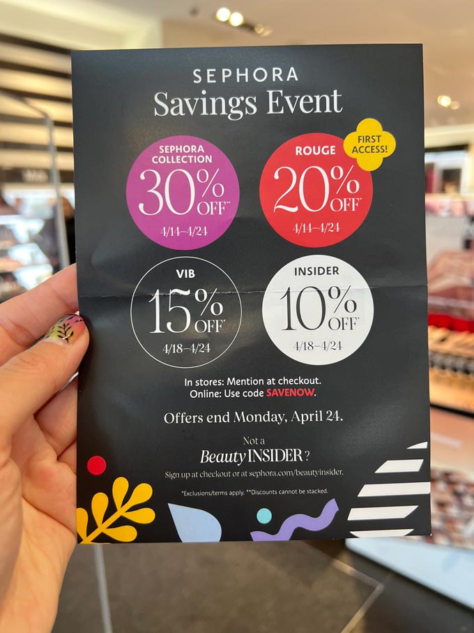 Sephora Sale VIB Spring 2023: Savings Event – Code, Levels