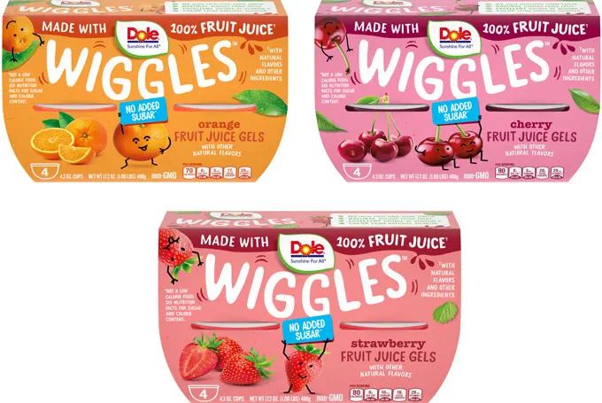 Dole Packaged Foods Launches Good-for-You Take on the Classic Snack: Dole Wiggles Fruit Juice Gels