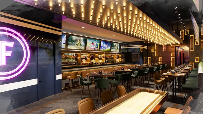 Carver Road Hospitality Unveils First Look of Flanker Kitchen + Sports Bar at Mandalay Bay Resort and Casino
