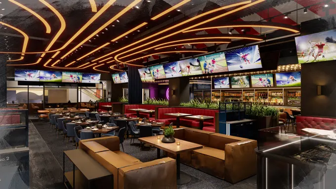Carver Road Hospitality Unveils First Look of Flanker Kitchen + Sports Bar at Mandalay Bay Resort and Casino