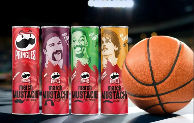 Pringles Celebrates A Full Court Of Sensational 'Staches With New March Mustache Collection