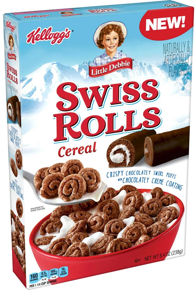 Kellogg's Little Debbie Swiss Rolls Cereal *New*