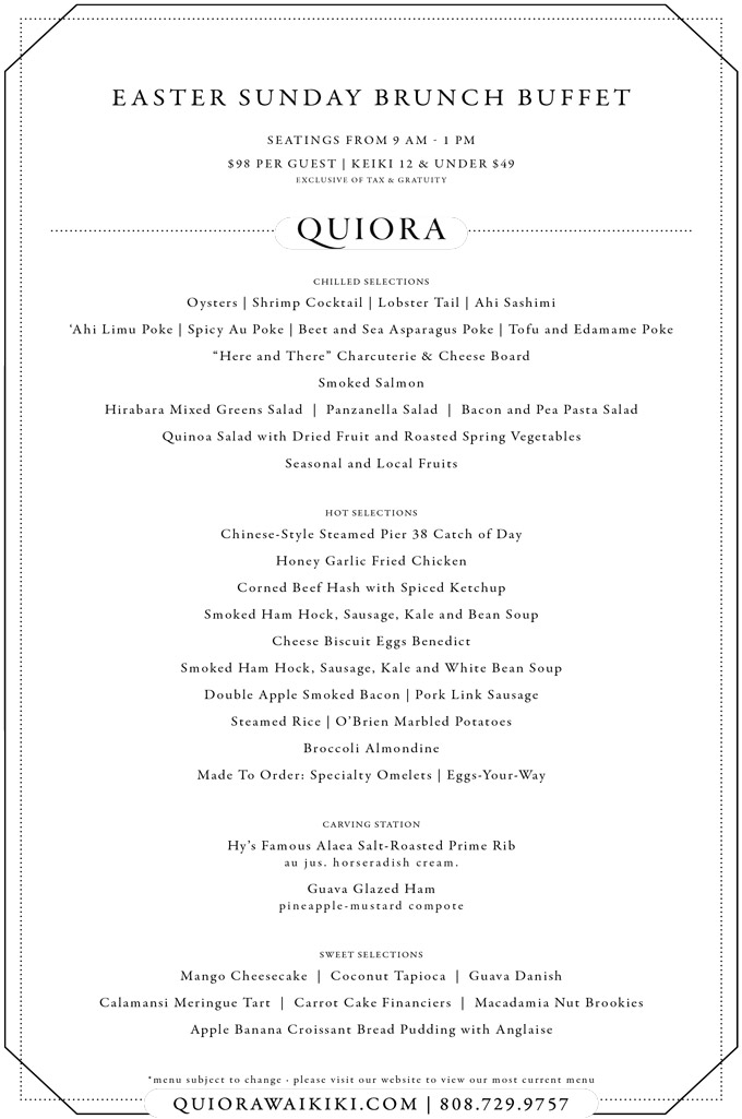 Easter Honolulu 2023 Brunch, Restaurants, Things to Do