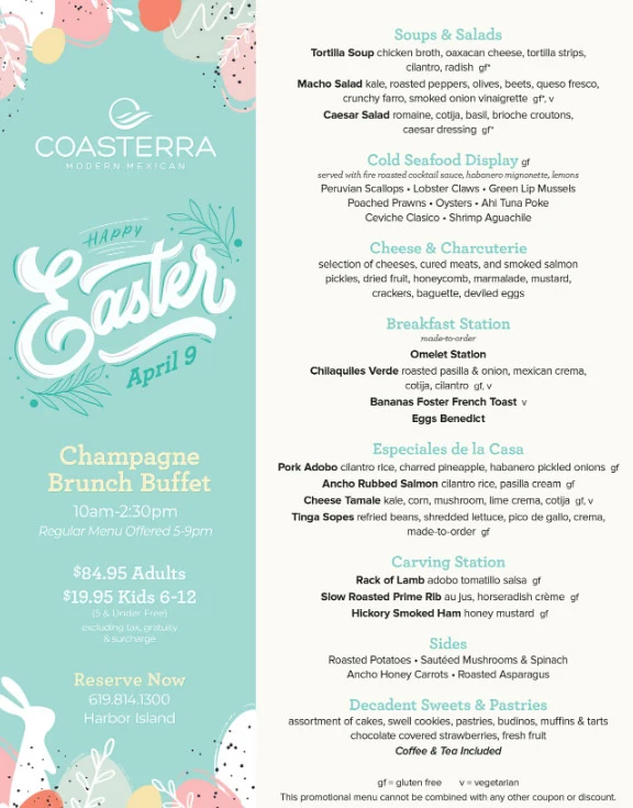 Easter San Diego 2023 Brunch, Restaurants, Things to Do