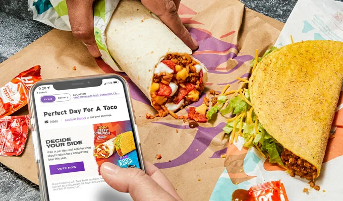 Taco Bell's Fan-Favorite Voting Is Back For Round Two With A Beefy Crunch Burrito vs. Cool Ranch Doritos Locos Tacos Matchup