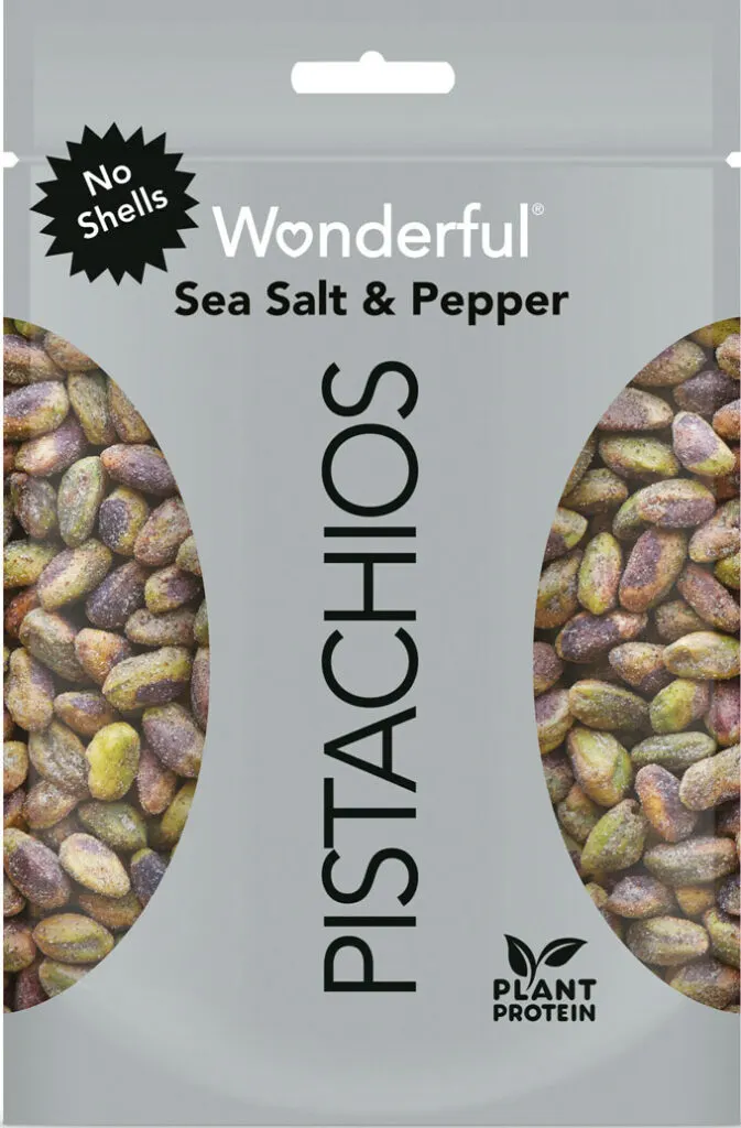 Wonderful Pistachios Adds New Sea Salt & Pepper FlavorTo Award-Winning No Shells Lineup