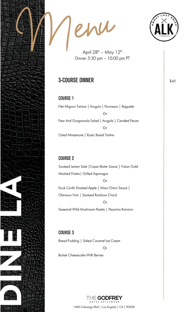 Dine LA 2023 Spring Edition: Menus, Dates