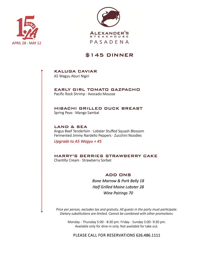 Dine LA 2023 Spring Edition: Menus, Dates