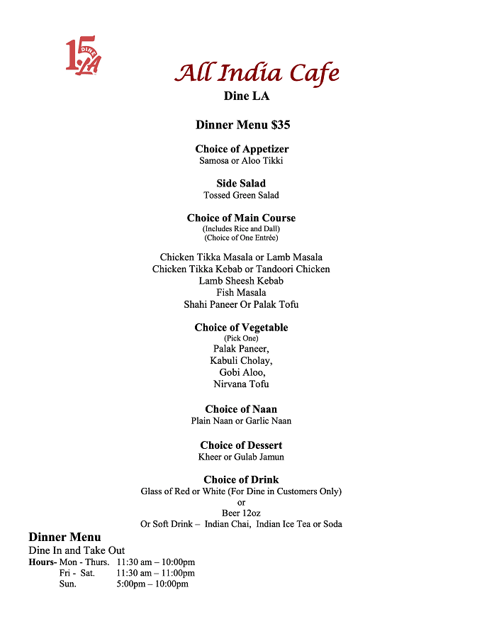 Dine LA 2023 Spring Edition: Menus, Dates