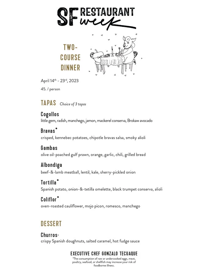 San Francisco Restaurant Week 2023