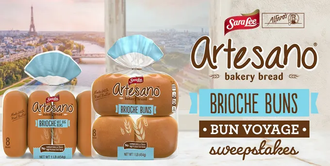 Sara Lee Artesano Brioche Buns Wishes Consumers "Bun Voyage" This Spring