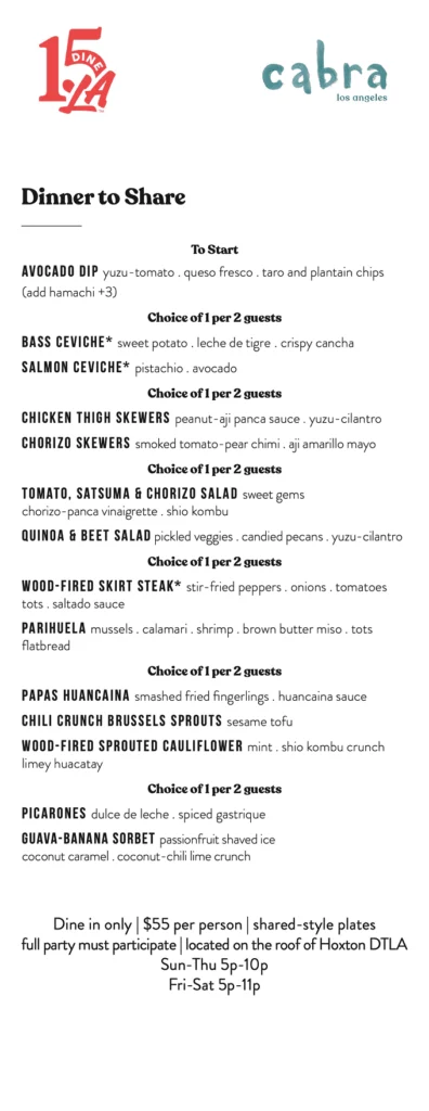 Dine LA 2023 Spring Edition: Menus, Dates