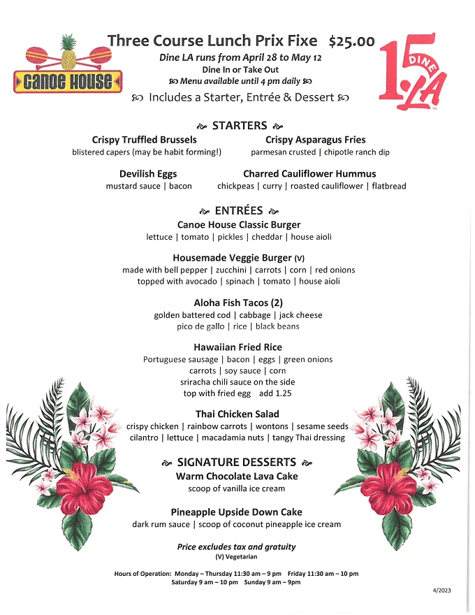 Dine LA 2023 Spring Edition: Menus, Dates