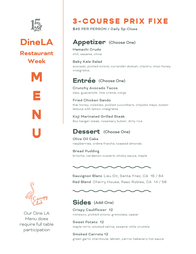 Dine LA 2023 Spring Edition: Menus, Dates