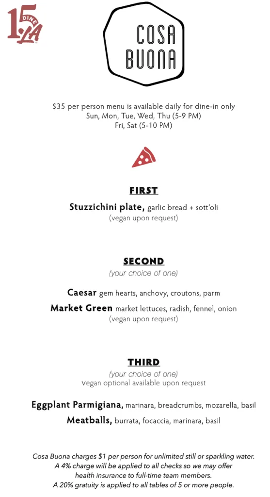 Dine LA 2023 Spring Edition: Menus, Dates