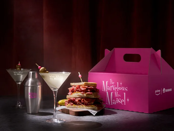 Grubhub Created a Pastrami-Inspired Martini So Diners Can Toast to the Series Finale of The Marvelous Mrs. Maisel on Prime Video